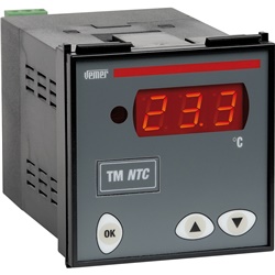 Termometro digitale pannello TM NTC-P7A misura temperatura forni celle frigorifere 24/230 VAC