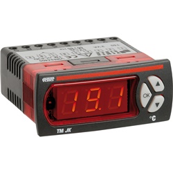 Termometro digitale pannello compatto J/K 12-24V AC/DC forni bruciatori ambienti vari