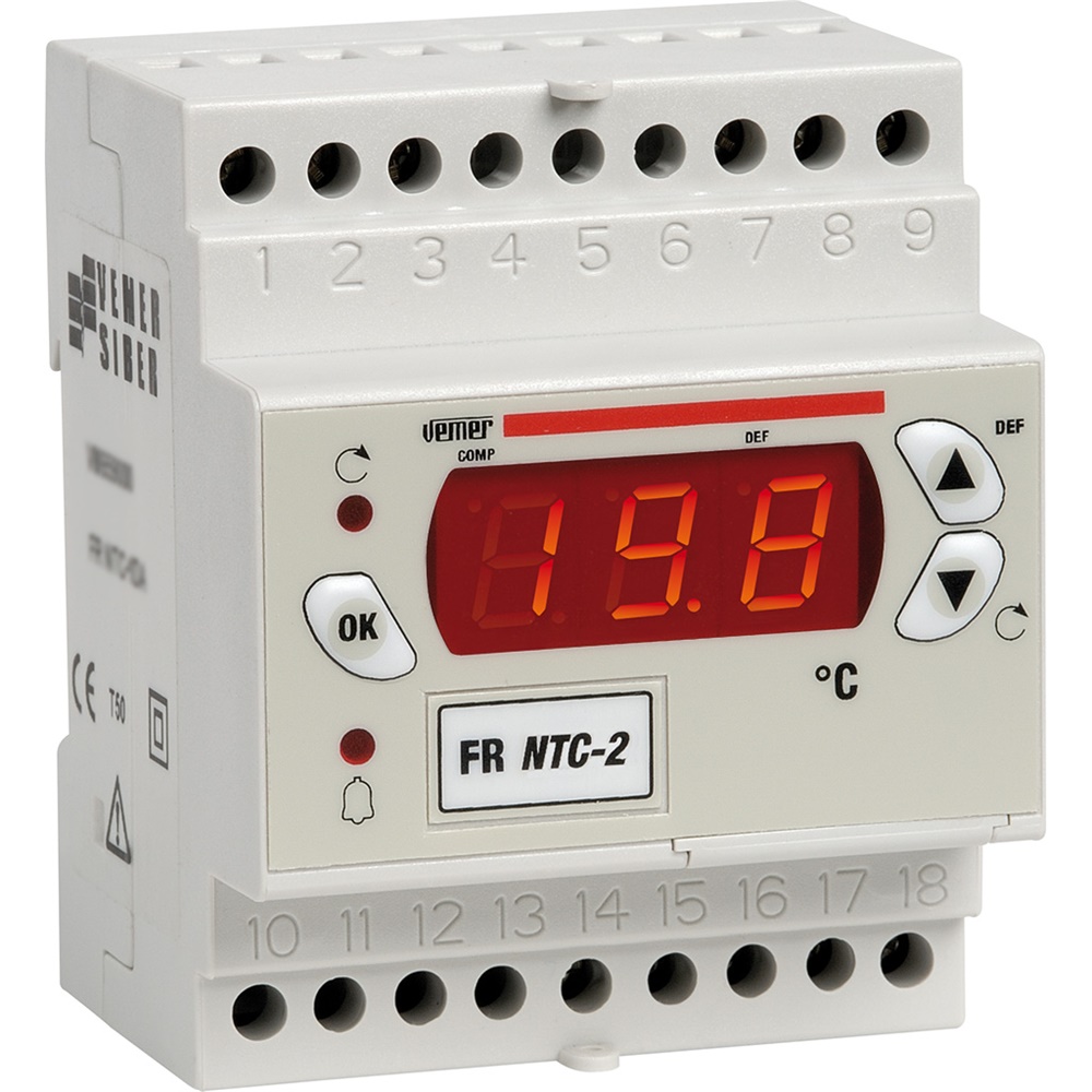 Regolatore digitale refrigerazione FR NTC-2DA 24/230 VAC per unità statiche temperatura positiva