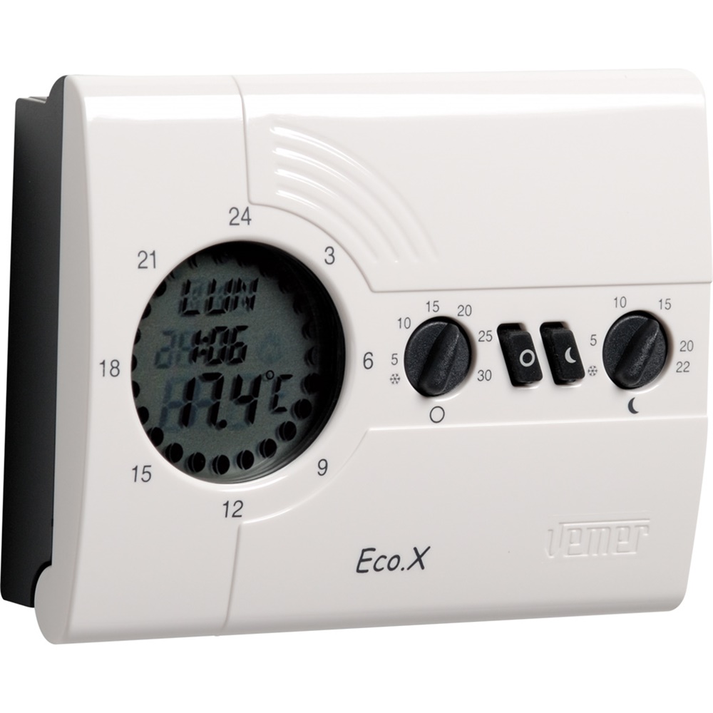 Cronotermostato da parete ECO.X-W programmazione settimanale batterie facile utilizzo