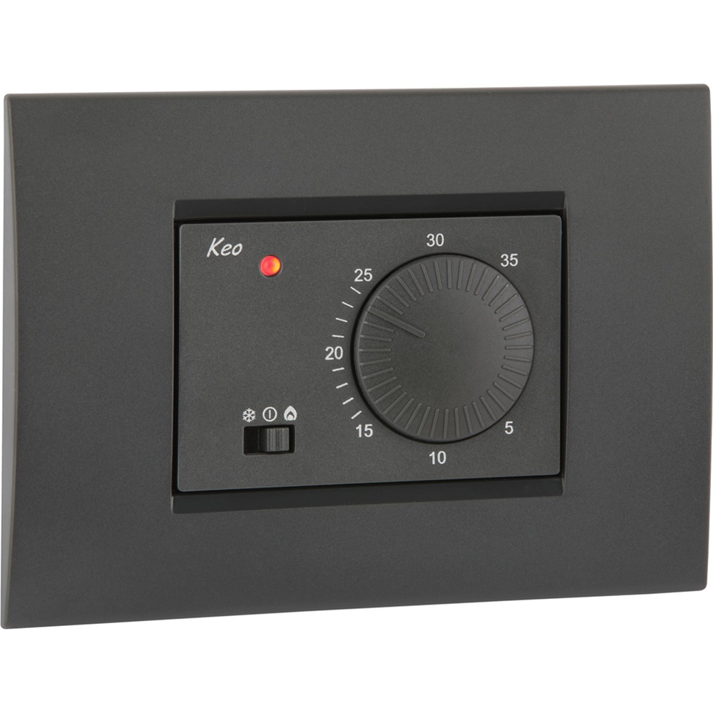 Termostato incasso 230V KEO-A controllo temperatura riscaldamento climatizzazione IP elevato
