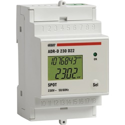 Analizzatore di rete ADR-D 230 D22A TRMS DIN per misura tensione corrente potenza energia attiva fino 22,5A