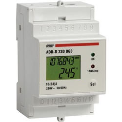 Analizzatore di rete ADR-D 230 D63 TRMS per sistemi monofase fino 63A con uscita impulsi