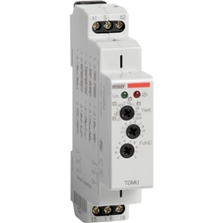Temporizzatore multifunzione TDMU 12-240VAC/DC relè controllo automazioni civili industriali
