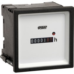 Contaore HM72-024 72x72 mm Installazione Pannello Alimentazione 24 VAC