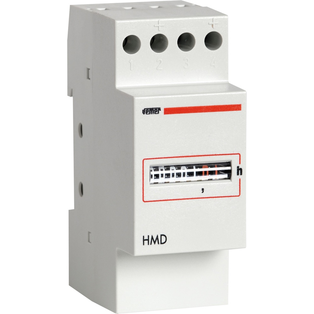 Contaore elettrico 2 moduli montaggio DIN 24 VAC corrente alternata