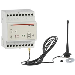 Interfaccia GSM GWI 2120B 12/24V 2 relè 3 ingressi controllo remoto dispositivi elettrici