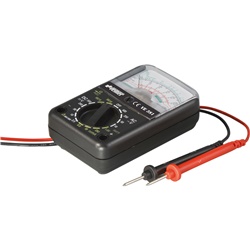 Tester analogico tascabile misure tensione corrente resistenza carica batterie VE 381