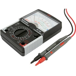 Tester analogico professionale tascabile per misure tensione, corrente, resistenza, transistor, led, continuità, batterie