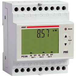 Controllo carichi elettrici 3 relè 32A per gestione potenza industriale e commerciale