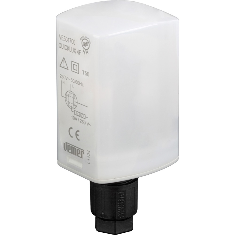 Interruttore crepuscolare QUICKLUX 4 fili cablaggio rapido per controllo luminosità ambiente