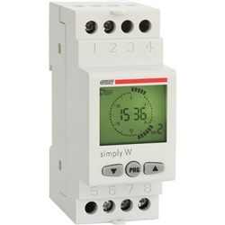 Orologio digitale settimanale programmazione 1 canale gestione carichi elettrici display ampio residenziale commerciale