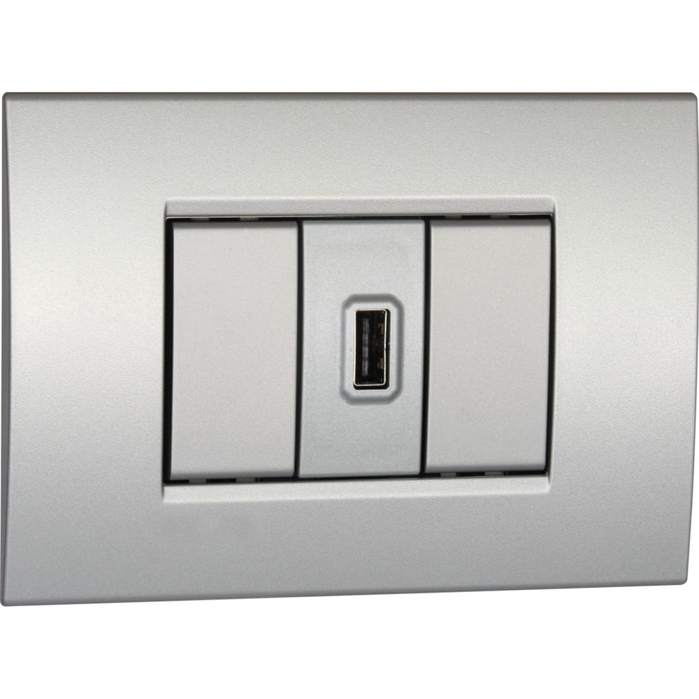 Caricabatterie USB da incasso 5V 1,5A compatto per smartphone tablet uso domestico