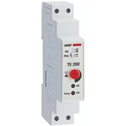 Temporizzatore elettronico TE-200 luce scale controllo automatico o acceso permanente barra DIN