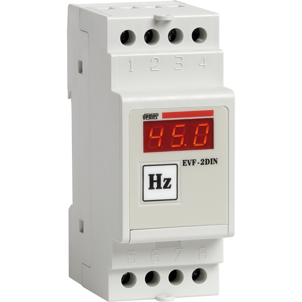 Frequenzimetro digitale barra DIN 20-100 Hz 230 VAC controllo frequenza industriale
