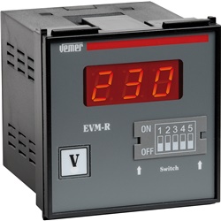 Voltmetro Amperometro da Pannello 600V 5AAC 24V AC Display LED Rosso Monofase