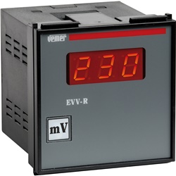 Voltmetro digitale pannello 1VCC 115/230VAC display LED rosso alta leggibilità
