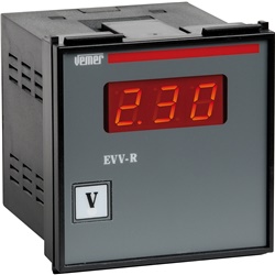 Voltmetro digitale pannello 600Vcc 115/230VAC display LED rosso lettura distanza