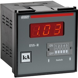 Amperometro digitale multiscala pannello corrente continua 115/230VAC EVS-R