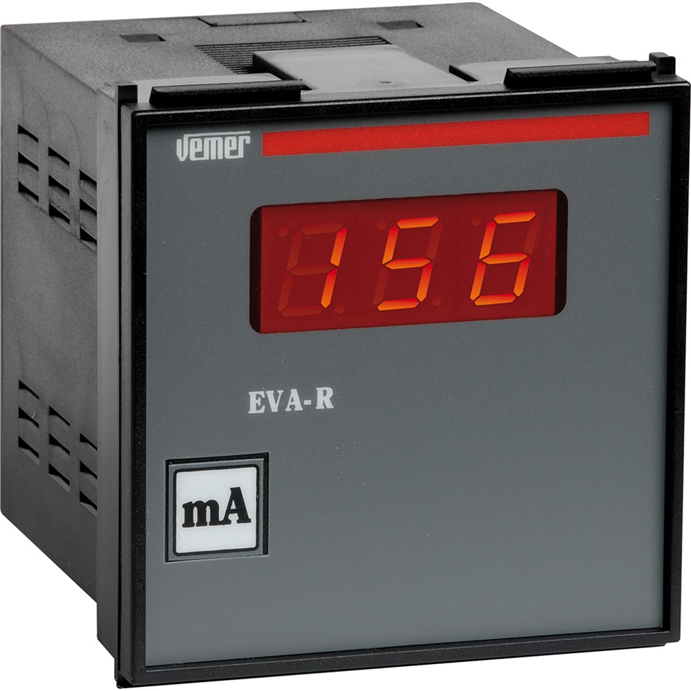 Amperometro digitale da pannello EVA-R 1ACA 115/230VAC corrente alternata monofase display LED rosso