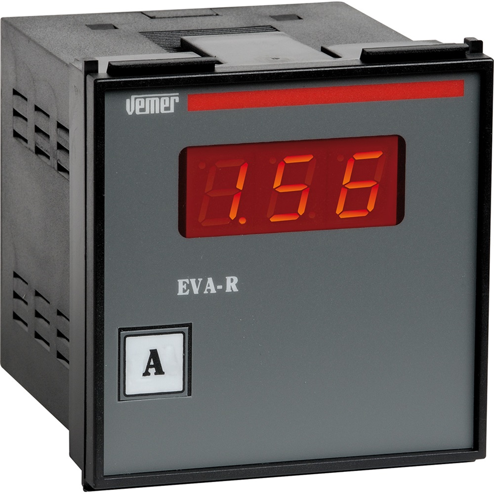 Interruttore EVA-R amperometro digitale 10A 230V AC per sistemi monofase