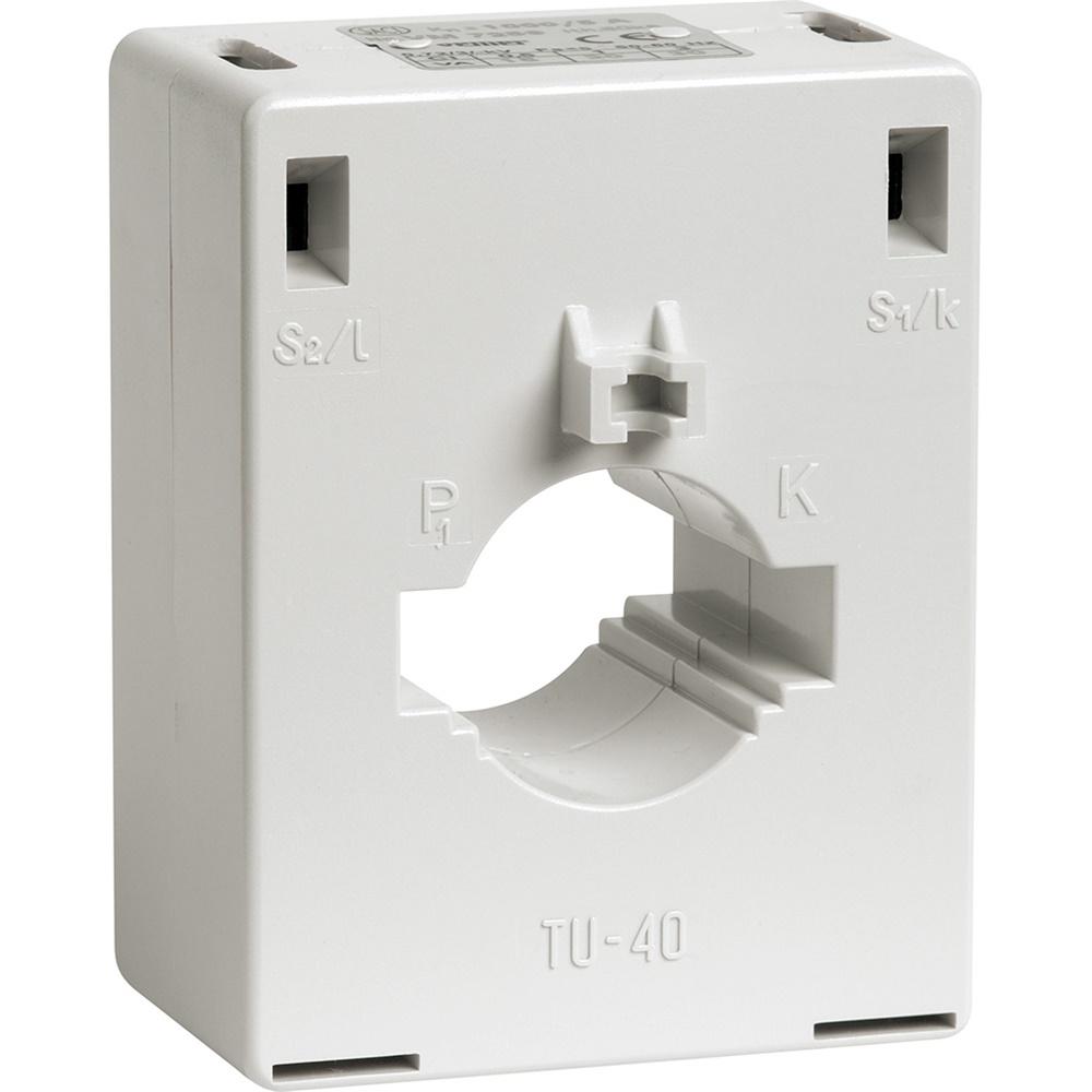Trasformatore amperometrico TU-40 125/5A barra passante fissaggio pannello DIN corrente alternata
