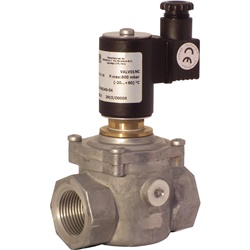 Elettrovalvola gas 1 Rp 1NC normalmente chiusa riarmo manuale 230 Vac sicurezza attiva