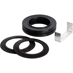 Kit antishock contaore HMC con anelli gomma e plastica, zanchetta metallo