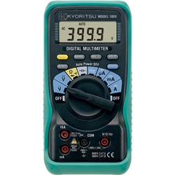 Multimetro digitale 4000 punti misure tensione corrente resistenza frequenza capacità uso professionale