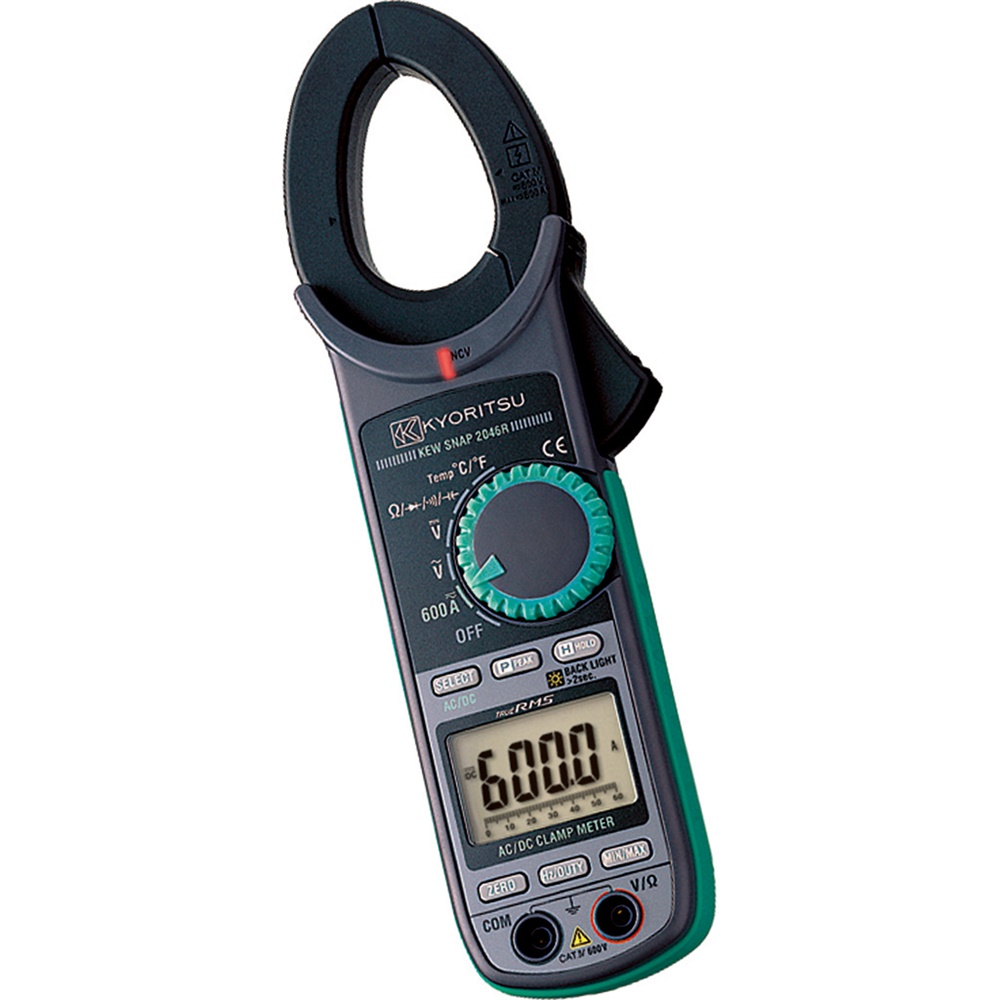 Pinza amperometrica digitale 600A AC/DC TRMS categoria IV 600V con display LCD retroilluminato