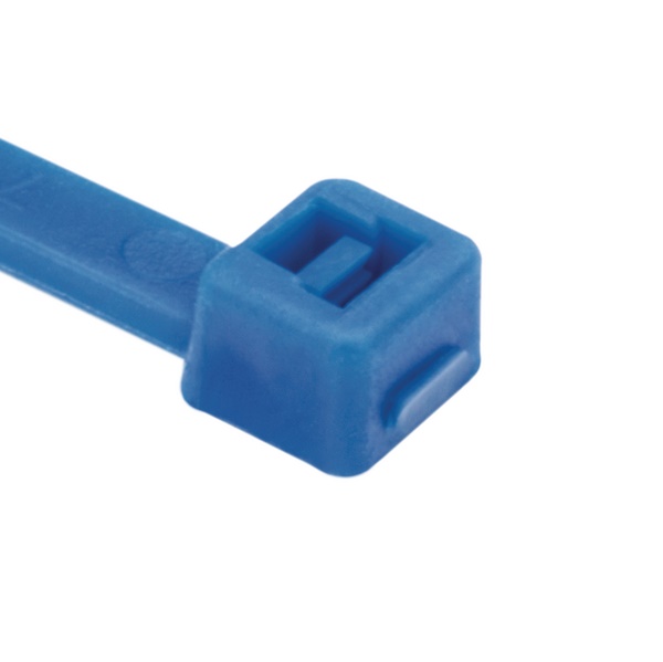 Fascetta legatura cavi 150x3.5 mm plastica blu T30R alta tenuta riciclabile