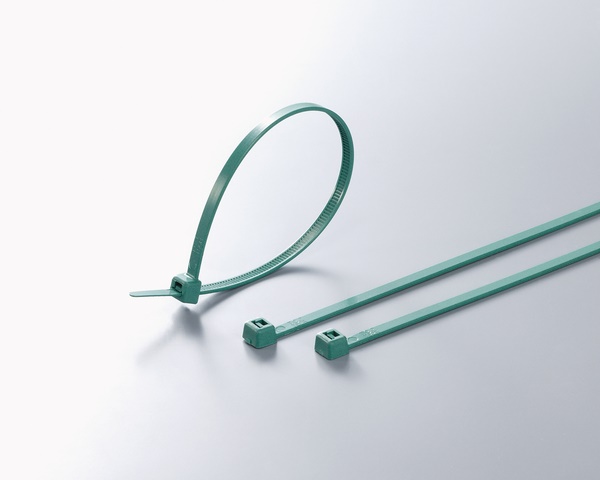Fascetta rilevabile 301x4,8 mm verde resistente corrosione per settore alimentare e farmaceutico