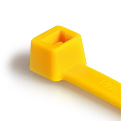 Fascetta legatura 150x3,5 mm gialla plastica alta qualità serie T30R per cavi tubi flessibili