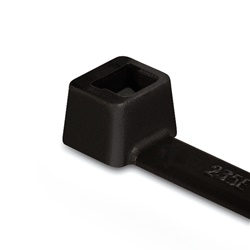 Fascetta legatura nera 190x3,5 mm dentatura interna serie T30L per cavi tubi flessibili