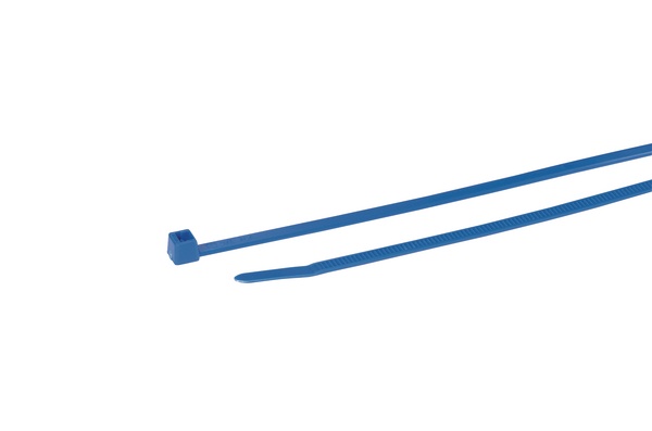 Fascetta legatura cavi 200x4,6 mm blu serie T50R plastica alta qualità riciclabile