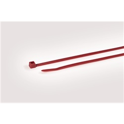 Fascetta legatura 200x4,6 mm rosso dentatura interna serie T50R per cavi tubi flessibili