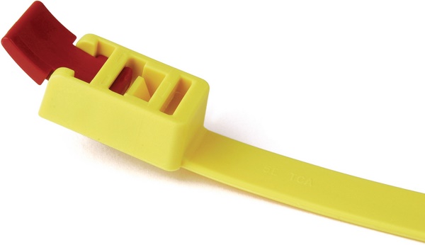 Fascetta SpeedyTie riutilizzabile 752x13 mm giallo per cablaggi e installazioni elettriche