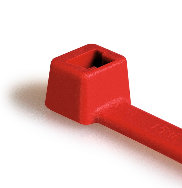 Fascetta plastica 100x2,5 mm rosso T18R tenuta alta per fissaggio cavi e tubi