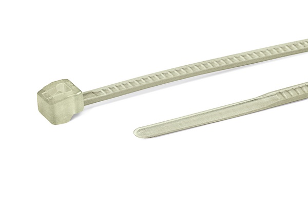Fascetta dentatura esterna 100x2.5 mm PA66V0 autoestinguente per automotive aerospace ferroviario
