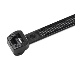 Fascetta dentatura esterna 200x3,4 mm nera PA66V0 autoestinguente per automotive aerospace ferroviario