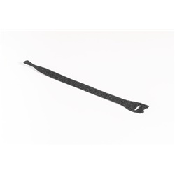 Fascetta Velcro 200x12,5 mm Nero Riutilizzabile per Cablaggi Fibra Ottica e Telefonici