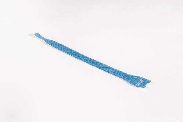 Fascetta VELCRO 200x12,5 mm blu riutilizzabile per cablaggi fibra ottica e telefonici