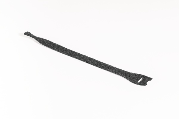 Fascetta Velcro 330x12,5 mm Nero Riutilizzabile per Cablaggi Telefonici e Fibre Ottiche
