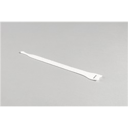Fascetta Velcro 200x12,5 mm bianco riutilizzabile per cablaggi fibra ottica e telefonici