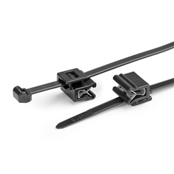 Fascetta fissaggio su bordo lamiera 1-3 mm preassemblata con EdgeClip per cablaggio industriale e automotive