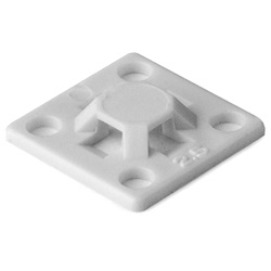 Basetta adesiva 13x13 mm naturale MB2A per fissaggi rapidi in quadri e centraline