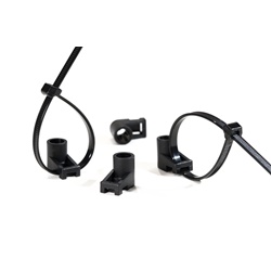 Fissaggio per perni a saldare CTMS5 per fascette fino a 4,8 mm, montaggio rapido in spazi ridotti, ideale per cablaggi e risparmio costi