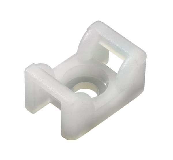 Supporto fix a vite 18x12 naturale per fissaggio cavi pesanti macchine agricole camion