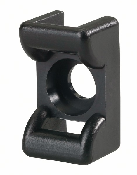 Supporto fix a vite 18x12 UV nero per fissaggio cavi pesanti settore industriale e agricolo