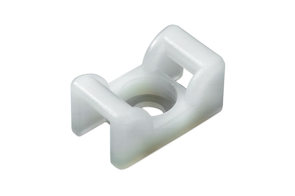 Supporto fix a vite 25x14,5 mm naturale per fissaggio cavi industriale resistente vibrazioni